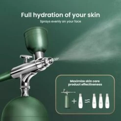 LIFCAUSAL Gesichtssauerstoffmaschine Serum Toner Nano Mist Sprayer Gerät Geschenke Hautpflege Werkzeug Kabellose Airbrush, Grün -Angebote Rasenmäher & Zubehör Store 55636827 2