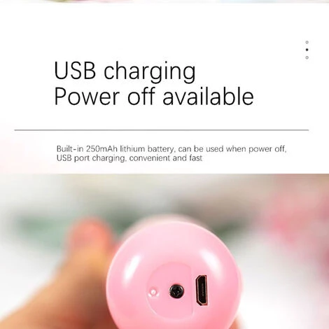 LIFCAUSAL Gesichts-Nano-Nebel-Sprühgerät, Geschenke, Hautpflege-Werkzeug, Kabellose Airbrush, Pink 7 LIFCAUSAL Gesichts-Nano-Nebel-Sprühgerät, Geschenke, Hautpflege-Werkzeug, Kabellose Airbrush, Pink – Bild 5