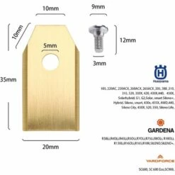 MODOU 45 Ersatzklingen Für Husqvarna / Automower / Gardena / Yardforce Rasenroboter, Titan-Messerklingen – Ersatzklingen (3 G – 0,75 Mm) – Ersatzzubehör – Mit Schrauben -Angebote Rasenmäher & Zubehör Store 55933824 3
