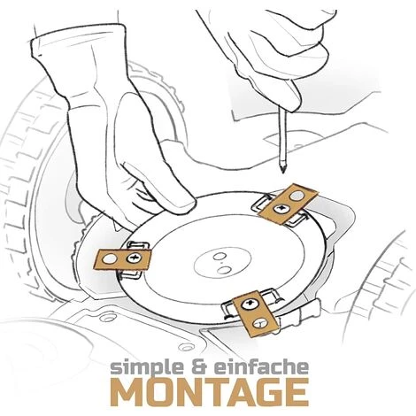 MODOU 30er-Pack Titanium-Klingen Für Worx Landroid – Universal-Ersatz-Roboterklinge Für Vorx Landroid-Rasenmäher – Ersatzmäherklinge – Robotermäher-Zubehör 6 MODOU 30er-Pack Titanium-Klingen Für Worx Landroid – Universal-Ersatz-Roboterklinge Für Vorx Landroid-Rasenmäher – Ersatzmäherklinge – Robotermäher-Zubehör – Bild 4