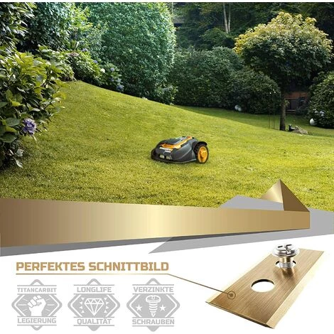 MODOU 30er-Pack Titanium-Klingen Für Worx Landroid – Universal-Ersatz-Roboterklinge Für Vorx Landroid-Rasenmäher – Ersatzmäherklinge – Robotermäher-Zubehör 7 MODOU 30er-Pack Titanium-Klingen Für Worx Landroid – Universal-Ersatz-Roboterklinge Für Vorx Landroid-Rasenmäher – Ersatzmäherklinge – Robotermäher-Zubehör – Bild 5