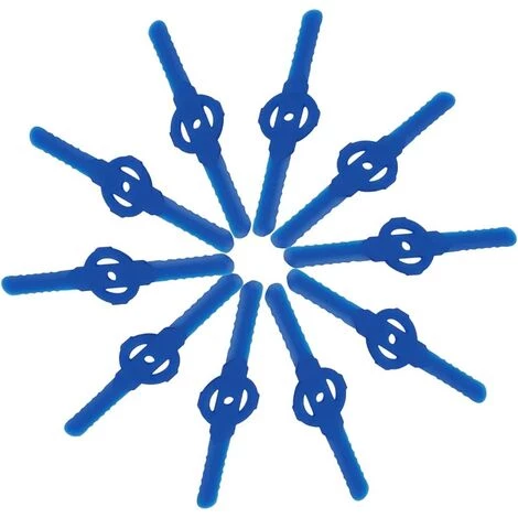 MODOU 10 Stück Rasenmäher-Klingen Gartenmäher-Zubehör, Kunststoff-Ersatzklingen, Gartengeräte, Kleines Loch 5 Mm, Für Garten-Rasenmäher, Akku-Kantenschneider(Blau) 3 MODOU 10 Stück Rasenmäher-Klingen Gartenmäher-Zubehör, Kunststoff-Ersatzklingen, Gartengeräte, Kleines Loch 5 Mm, Für Garten-Rasenmäher, Akku-Kantenschneider(Blau)