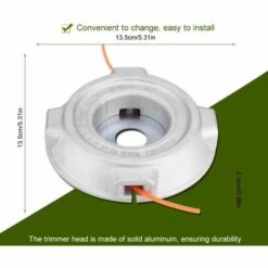 MODOU Professioneller Universal-Trimmer-Getriebekopf Aluminium-Strimmerkopf Trimmerköpfe Kettensatz Grasbürstenschneider Zubehörkabel Nylonkette Für 25,4-mm-Bohrung -Angebote Rasenmäher & Zubehör Store 55934078 3