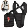 TINOR Doppelriemengurt Gepolsterte Schulterknopfsicherheit Für STIHL Husqvarna ECHO Trimmer-Freischneider Schwarz (34 * 26 Cm) -Angebote Rasenmäher & Zubehör Store 56692549 1