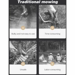 LIFCAUSAL Akku-Elektro-Rasenmäher Tragbare Leichte Mähmaschine Trimmer Wiederaufladbarer Elektro-Rasenmäher Weed Eater -Angebote Rasenmäher & Zubehör Store 57233400 3