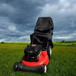 GESCHENKE 210D Rasenmäherabdeckung, Wasserdicht, Staubdicht Und UV-beständig, Mit Kordelzug Und Aufbewahrungstasche Für Drinnen Und Draußen – 188 X 110 X 63,5 Cm -Angebote Rasenmäher & Zubehör Store 57962557 4