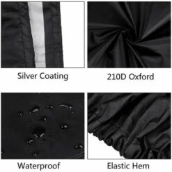 GESCHENKE Rasenmäherabdeckung, 210D Rasenmäherabdeckung Mit Kordelzug Und Aufbewahrungstasche Für Außen/Innen, Wasserdicht, Staubdicht, Anti-UV, (183 X 137 X 117 Cm) -Angebote Rasenmäher & Zubehör Store 57962810 5
