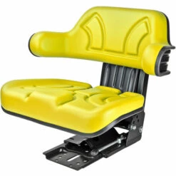 DEMA Traktorsitz STAR 10 Gelb Mit Armlehne Schlepper Sitz Fahrersitz Federweg 80 Mm