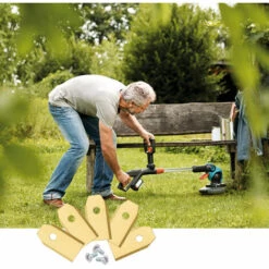 VINGO 30x Titan Messer Klingen Gardena Qualitäts Ersatzmesser Set Yardforce Automower -Angebote Rasenmäher & Zubehör Store 59037532 3