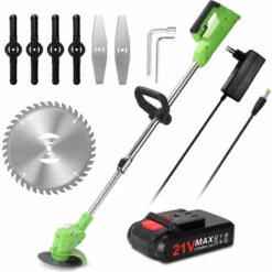 LIFCAUSAL Elektrischer Rasenmäher, Wiederaufladbarer Li-Ionen-Akku, Automatischer Akku-Rasenmäher, Tragbarer Garten, Heimtrimmmaschine Für Den Grünen Garten