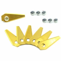 LIFCAUSAL Klingen Edelstahl 18 Stück + Ersatzschrauben 18 Stück Für Bosch Indego Mähroboter -Angebote Rasenmäher & Zubehör Store 59495025 2