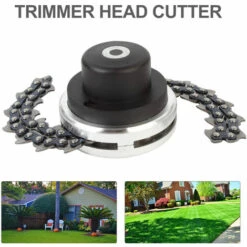 LIFCAUSAL Trimmerkopf Mit Spiralketten-Schneidklinge Outdoor-Rasenmäherkopf Stahl-Trimmerkopf-Eater-Werkzeug Für Rasenmäher-Ersatz Mit Geraden Wellen -Angebote Rasenmäher & Zubehör Store 59495664 5