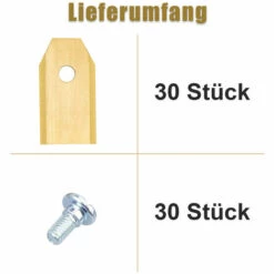 TolleTour 30x Titan Messer Klingen Gardena Qualitäts Ersatzmesser Set Yardforce Automower -Angebote Rasenmäher & Zubehör Store 59664153 5