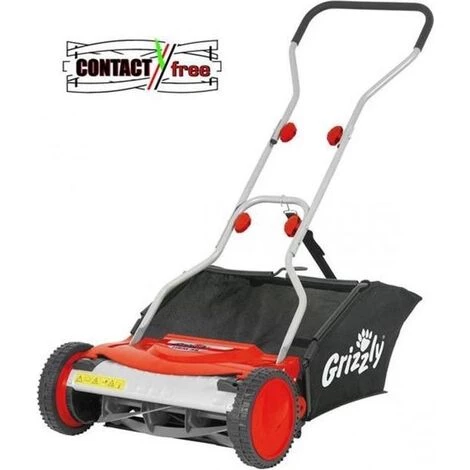 Grizzly Tools Handgeführter Rasenmäher Mit 40L Fangsack - 38cm Schnittbreite - HRM38 3 Grizzly Tools Handgeführter Rasenmäher Mit 40L Fangsack - 38cm Schnittbreite - HRM38