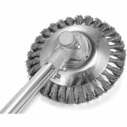 GESCHENKE Stahldraht Rad Rasenmäher Rasentrimmer Kopf Unkrautbürste Gartenwerkzeug Rasentrimmer Bürste Stahldraht (8 Zoll) -Angebote Rasenmäher & Zubehör Store 60448995 4
