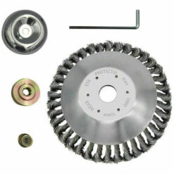 LIFCAUSAL 8-Zoll-Stahldraht-Trimmerkopf Mit 2 Packungen Unterschiedlichem Adapter-Kit Gartengras-Unkrautbürsten-Rostentfernung -Angebote Rasenmäher & Zubehör Store 60749611 5