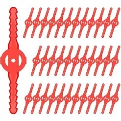 36 Stück Trimmerkopfklingen Ersetzen, Kunststoff-Schneidklingen Ersetzen -Thsinde