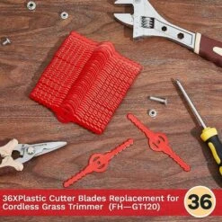 36 Stück Trimmerkopfklingen Ersetzen, Kunststoff-Schneidklingen Ersetzen -Thsinde -Angebote Rasenmäher & Zubehör Store 60860282 5
