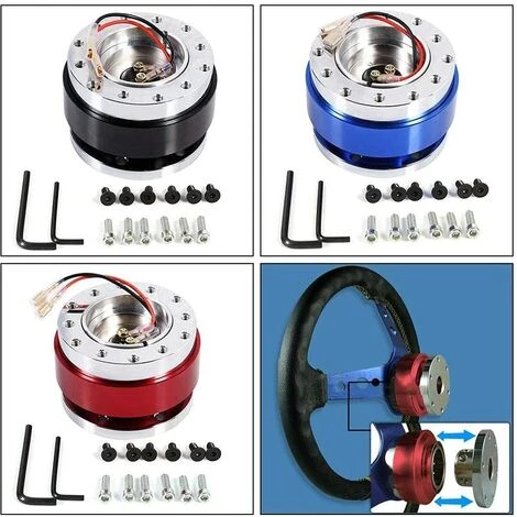 DONTODENT Lenkradnabenadapter, Universal-6-Loch-Kugelbolzen-Lenkrad-Schnellspanner-Nabenadapter-Kit, Für Die Meisten Aftermarket-Lenkräder Und -Kits (rot) 6 DONTODENT Lenkradnabenadapter, Universal-6-Loch-Kugelbolzen-Lenkrad-Schnellspanner-Nabenadapter-Kit, Für Die Meisten Aftermarket-Lenkräder Und -Kits (rot) – Bild 4