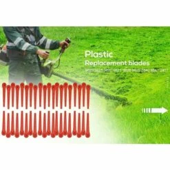 LITZEE 200 Rasenmähermesser, Ersatzmesser, Akku-Mäher Für Rasenmäher Und Akku-Trimmer, Kunststoffmesser (rot). -Angebote Rasenmäher & Zubehör Store 60995401 5