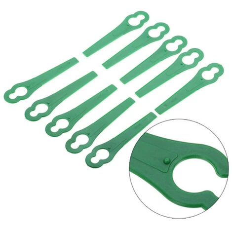 LITZEE 100 Stück Grünes Ersatzmesserset, Mähmesser Kunststoff-Ersatzmesser, Mäherzubehör Für Akku-Rasenmäher Mit Kunststoffmessern 3 LITZEE 100 Stück Grünes Ersatzmesserset, Mähmesser Kunststoff-Ersatzmesser, Mäherzubehör Für Akku-Rasenmäher Mit Kunststoffmessern