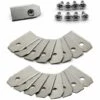DONTODENT 30 Stück Titan-Messerklinge Für Husqvarna Automower, Gardena, Meecsilver -Angebote Rasenmäher & Zubehör Store 61181268 1
