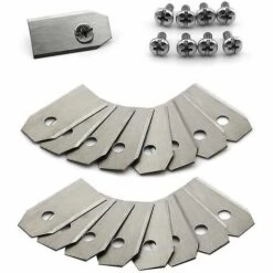 DONTODENT 30 Stück Titan-Messerklinge Für Husqvarna Automower, Gardena, Meecsilver