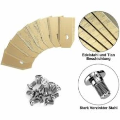 DONTODENT 30 Stück Titan-Messerklinge Für Husqvarna Automower, Gardena, Meecsilver -Angebote Rasenmäher & Zubehör Store 61181268 5