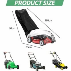 DONTODENT Rasenmäher-Abdeckung, 210d Oxford Stoffmäher-Abdeckung, Rasentraktor-Abdeckung Mit Kordelzug Und Schnalle Wi -Angebote Rasenmäher & Zubehör Store 61295879 2