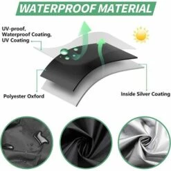 DONTODENT Rasenmäher-Abdeckung, 210d Oxford Stoffmäher-Abdeckung, Rasentraktor-Abdeckung Mit Kordelzug Und Schnalle Wi -Angebote Rasenmäher & Zubehör Store 61295879 5