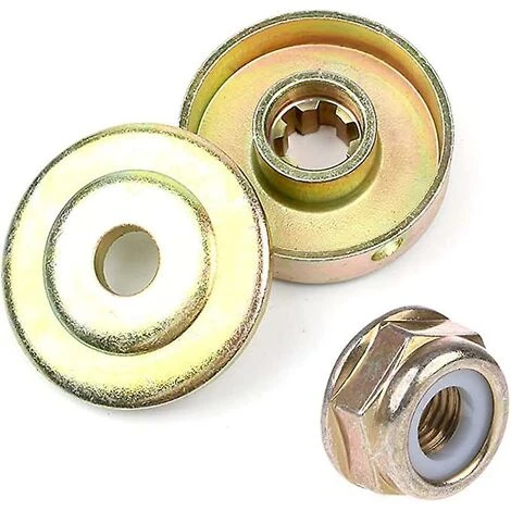 DONTODENT 4 Stück Universal-Metall-Klingenmuttern-Halter-Kit Zubehör Für Rasenmäher-Klingenadapter Shibaod 3 DONTODENT 4 Stück Universal-Metall-Klingenmuttern-Halter-Kit Zubehör Für Rasenmäher-Klingenadapter Shibaod