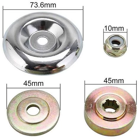 DONTODENT 4 Stück Universal-Metall-Klingenmuttern-Halter-Kit Zubehör Für Rasenmäher-Klingenadapter Shibaod 4 DONTODENT 4 Stück Universal-Metall-Klingenmuttern-Halter-Kit Zubehör Für Rasenmäher-Klingenadapter Shibaod – Bild 2