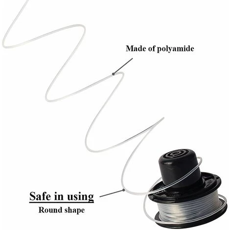 DONTODENT 3 Stück Weed Eater Spulen Für Rs-136 St4000 Rasentrimmer 20 Fuß 0,065 Zoll 5 DONTODENT 3 Stück Weed Eater Spulen Für Rs-136 St4000 Rasentrimmer 20 Fuß 0,065 Zoll – Bild 3