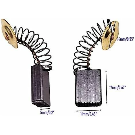 DONTODENT Winkelschleifer, Hämmer, Schneider, Schleifmaschinen, Handbohrmaschinen, Elektrowerkzeuge Kohlebürsten-Ersatzteile, 17 Mm X 11 Mm X 5 Mm – 4er-Set, Kompatibel Mit Mak 4 DONTODENT Winkelschleifer, Hämmer, Schneider, Schleifmaschinen, Handbohrmaschinen, Elektrowerkzeuge Kohlebürsten-Ersatzteile, 17 Mm X 11 Mm X 5 Mm – 4er-Set, Kompatibel Mit Mak – Bild 2