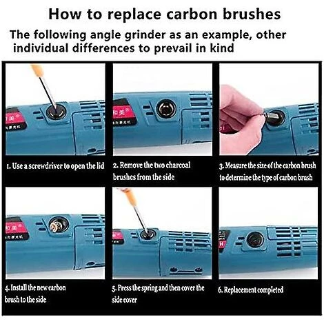 DONTODENT Winkelschleifer, Hämmer, Schneider, Schleifmaschinen, Handbohrmaschinen, Elektrowerkzeuge Kohlebürsten-Ersatzteile, 17 Mm X 11 Mm X 5 Mm – 4er-Set, Kompatibel Mit Mak 5 DONTODENT Winkelschleifer, Hämmer, Schneider, Schleifmaschinen, Handbohrmaschinen, Elektrowerkzeuge Kohlebürsten-Ersatzteile, 17 Mm X 11 Mm X 5 Mm – 4er-Set, Kompatibel Mit Mak – Bild 3