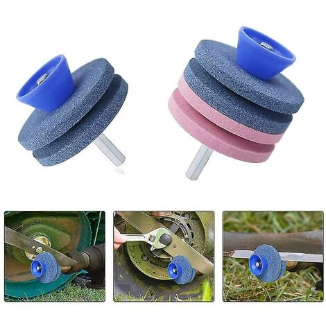 DONTODENT Rasenmäherschärfer Stein Messerschleifer Bohrer Gartenwerkzeug Blau 4 Schichten 3 DONTODENT Rasenmäherschärfer Stein Messerschleifer Bohrer Gartenwerkzeug Blau 4 Schichten