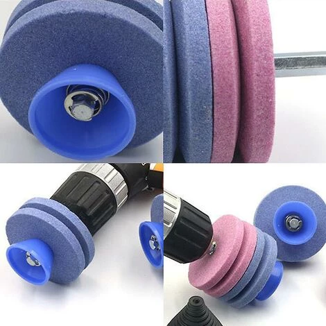 DONTODENT Rasenmäherschärfer Stein Messerschleifer Bohrer Gartenwerkzeug Blau 4 Schichten 6 DONTODENT Rasenmäherschärfer Stein Messerschleifer Bohrer Gartenwerkzeug Blau 4 Schichten – Bild 4