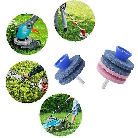 DONTODENT Rasenmäherschärfer Stein Messerschleifer Bohrer Gartenwerkzeug Blau 4 Schichten 7 DONTODENT Rasenmäherschärfer Stein Messerschleifer Bohrer Gartenwerkzeug Blau 4 Schichten – Bild 5