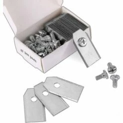 THSINDE 45 X Titan-Messerklingen Für Alle Husqvarn / Automower / Yardforce / Gardena Robotermäher (3 G – 0,75 Mm) Mit 45 Schrauben, Ersatz