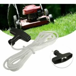 GESCHENKE Rasenmäher-Zuggriff Zugschnur Für Rasenmäher 9,8 Ft Universal-Rasenmäher-Trimmer-Zuggriff Starterseil-Schnur Gartenmaschinen-Befestigung – Mäherzug, Rasenmäher-Startzugseil-Griff-Starter