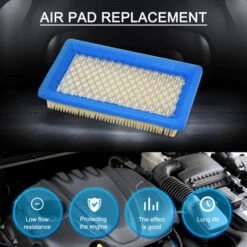 LIFCAUSAL 5 Stück 491588S Luftfilter, Ersatz Für Briggs Stratton 491588 4915885 Flache OEM-Luftfilterkartusche, Rasenmäher-Luftfilter -Angebote Rasenmäher & Zubehör Store 64555586 3