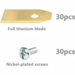 THSINDE Set Mit 45 Titanmessern Für Gardena, Yardforce Rasenroboter (3 G - 0,75 Mm) + 45 Thisnde-Schrauben -Angebote Rasenmäher & Zubehör Store 64568501 4