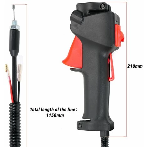 LIFCAUSAL Rasenmäher Teile Schalter Trimmer Freischneider Griff Schalter Gashebel Kabel Zubehör 7 LIFCAUSAL Rasenmäher Teile Schalter Trimmer Freischneider Griff Schalter Gashebel Kabel Zubehör – Bild 5