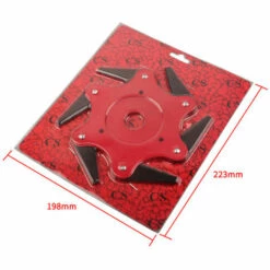 THSINDE Mähmesser Rasenmäher Schneidkopf Garten 6 Stahlmesser Rasierer Mäher Ersatz Trimmerkopf, Rot -Angebote Rasenmäher & Zubehör Store 65393485 5