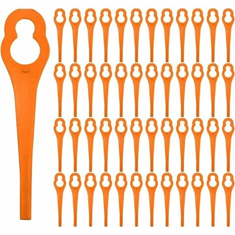 THSINDE Packung Mit 50 Ersatz-Kunststoffklingen Für Freischneider L83 3 THSINDE Packung Mit 50 Ersatz-Kunststoffklingen Für Freischneider L83