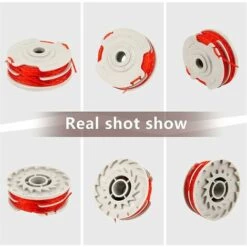 DONTODENT Ersatzfadenspule Für Freischneider, 1,5-mm-Auto-Vorschubspule Und Ersatzspulen Für Doppelfaden-Freischneider, Kompatibel Mit Flymo Fly021 (4) Bett -Angebote Rasenmäher & Zubehör Store 66096121 5