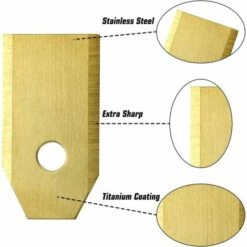 THSINDE 45 Ersatz-Rasenmähermesser, Titanmesser Für Alle Husqvarna Automower, Gardena, Yardforce Roboter (3 G – 0,75 Mm) + 45 Schrauben -Angebote Rasenmäher & Zubehör Store 66210389 4
