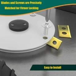 PERLE RARE 30 X Ersatz-Rasenmähermesser Aus Titan, Kompatibel Mit Worx Landroid Rasenmäher-Aufsätzen + 30 X Schrauben -Angebote Rasenmäher & Zubehör Store 66335410 3