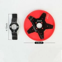 LIFCAUSAL Trimmerkopf Freischneiderklinge Outdoor-Rasenmäherkopf Stahlrasierer Trimmerkopf Mit Klingenschärfer Zubehör Grasfresser Werkzeug Extra Robuster Ersatz -Angebote Rasenmäher & Zubehör Store 66373553 4