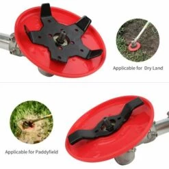 LIFCAUSAL Trimmerkopf Freischneiderklinge Outdoor-Rasenmäherkopf Stahlrasierer Trimmerkopf Mit Klingenschärfer Zubehör Grasfresser Werkzeug Extra Robuster Ersatz -Angebote Rasenmäher & Zubehör Store 66373553 5